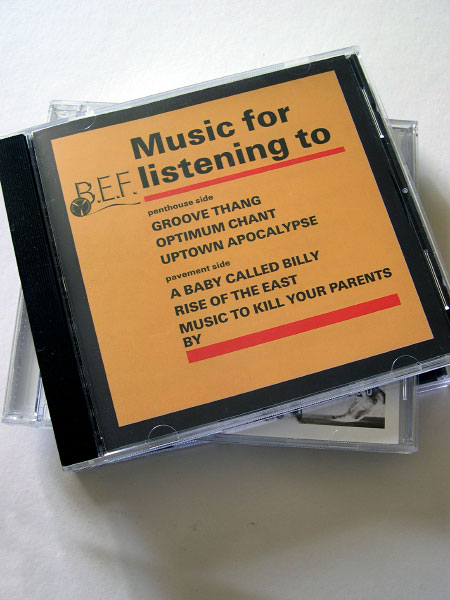 BEF â€˜Music for listening toâ€™ US CD