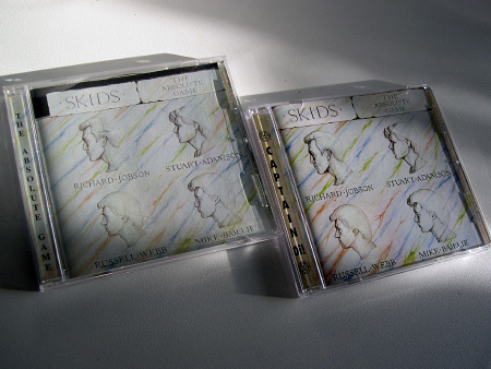 Skids 'The Absolute Game' UK CD issues - Track records issue (left) and second Captain Oi! issue (right)