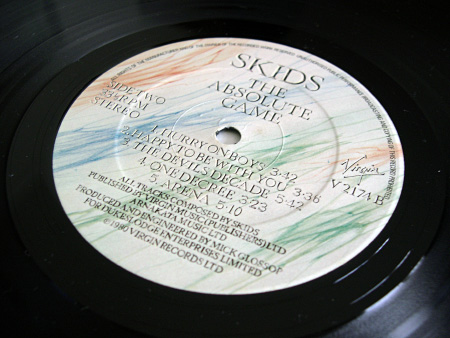 'The Absolute Game' label design, B side