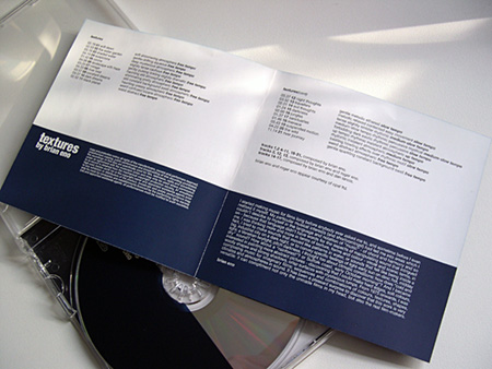 'Textures' CD - insert, middle pages