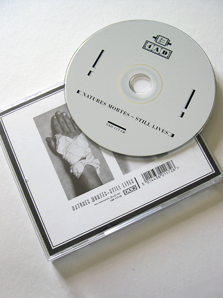 'Natures Mortes' CD - back case and label design