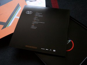 The vinyl LP back cover design (note - it is not a gatefold cover!)