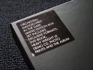 The sticker detailing the contents (peeled off of the shrink wrap)