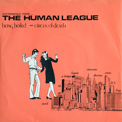 The Human League 'Being Boiled' Fast Product release sleeve design