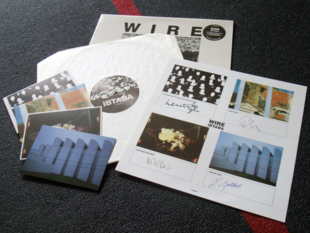Wire 'IBTABA' LP - print, postcards and record label A side