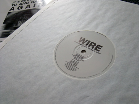 Wire 'IBTABA' LP record label B side