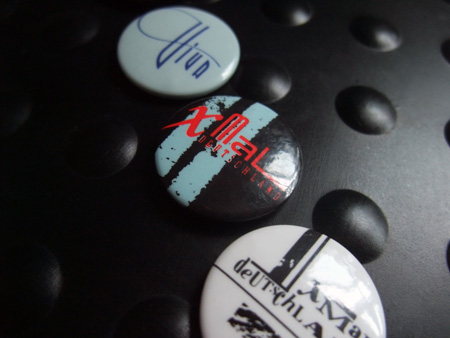 xmal-badge-2-450x338 Xmal Deutschland badge design - second 4AD era ('Tocsin') logo design