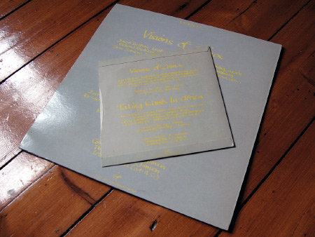 Japan 'Visions of China' 7 and 12 inch singles - rear sleeves