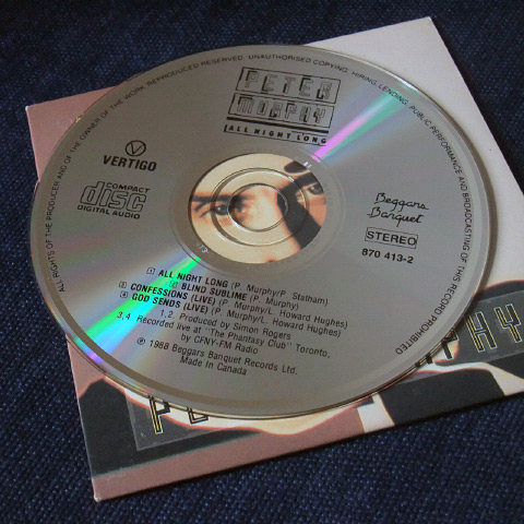 'All Night Long' Canadian CD label