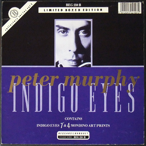 'Indigo Eyes' boxed edition 7" front cover