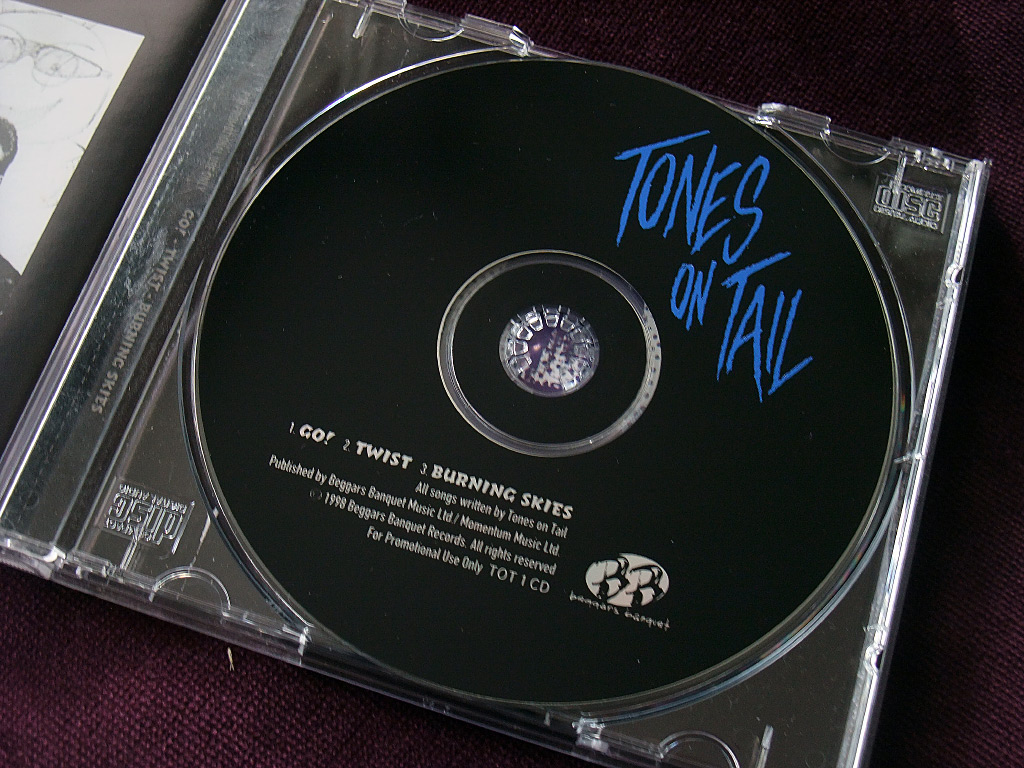 Tones On Tail 'Something!' US Promo CD label design