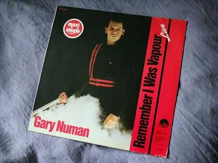 Gary Numan - 'Remember I Was Vapour' (Live) West German 12" front cover design