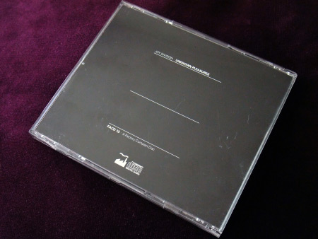 Joy Division 'Unknown Pleasures' original UK CD jewel case - rear.