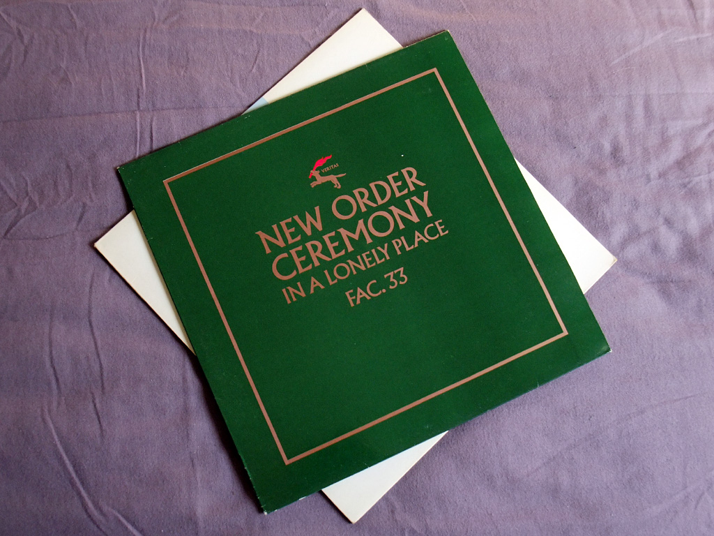 New Order - Ceremony - 1981 UK 12 inch version 1 original front sleeve design.