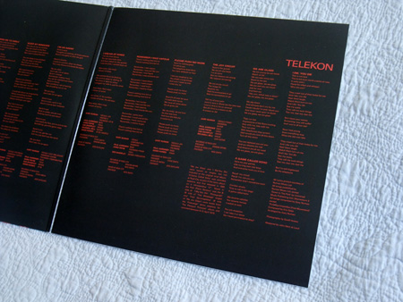 Gary Numan - 'Telekon' 2015 Double LP re-issue gatefold (right)