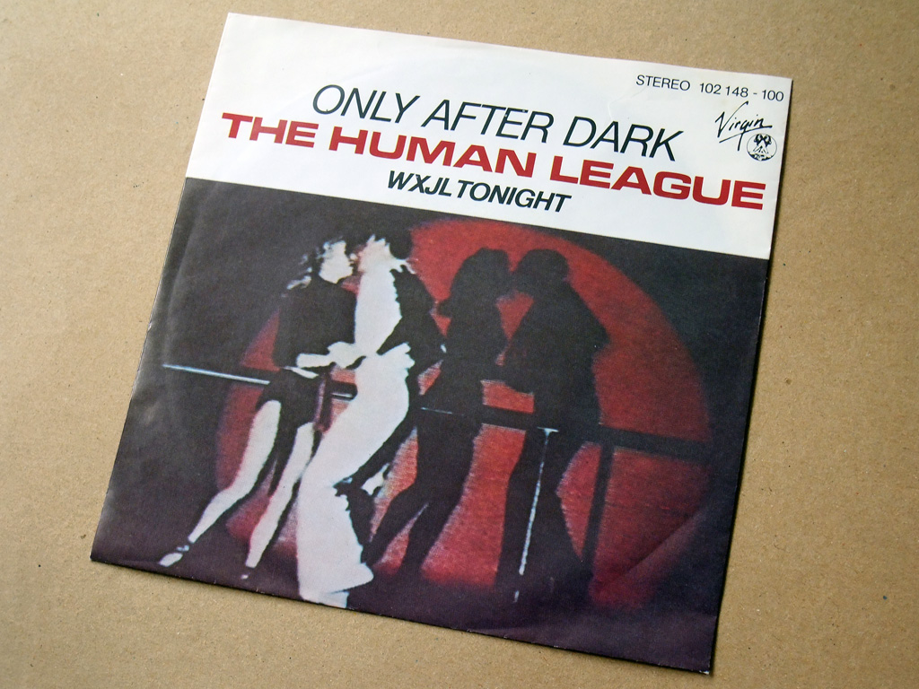 Human League - 'Only After Dark' West German 7" front cover design