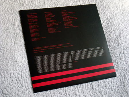 Gary Numan '80/81' Box Set - Disc 2 - 'Telekon' inner sleeve rear.