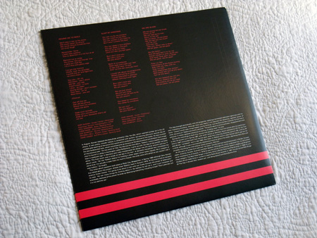 Gary Numan '80/81' Box Set - Disc 1 - 'Telekon' inner sleeve rear.