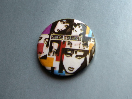 Siouxsie and the Banshees 'Once Upon A Time' design badge.