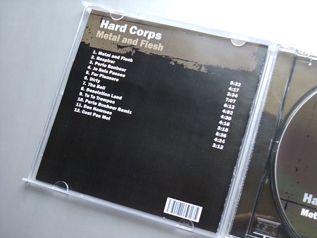 Hard Corps 'Metal and Flesh' 2009 Print on demand CD - insert rear