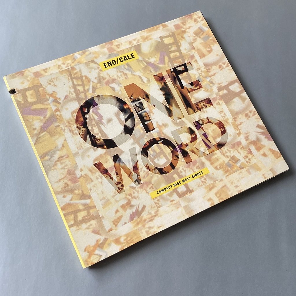 Brian Eno and John Cale - 'One Word' USA CD single front cover design