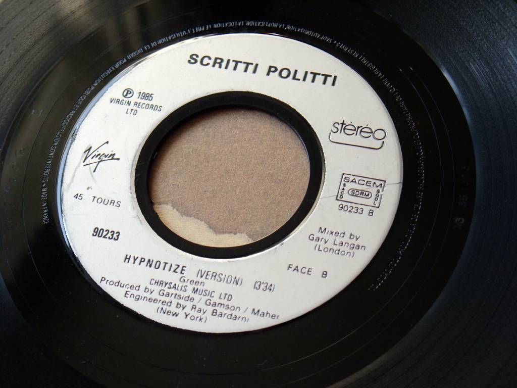 Scritti Politti - ‘Lover To Fall’ (Remix Version) French 7†single label side B
