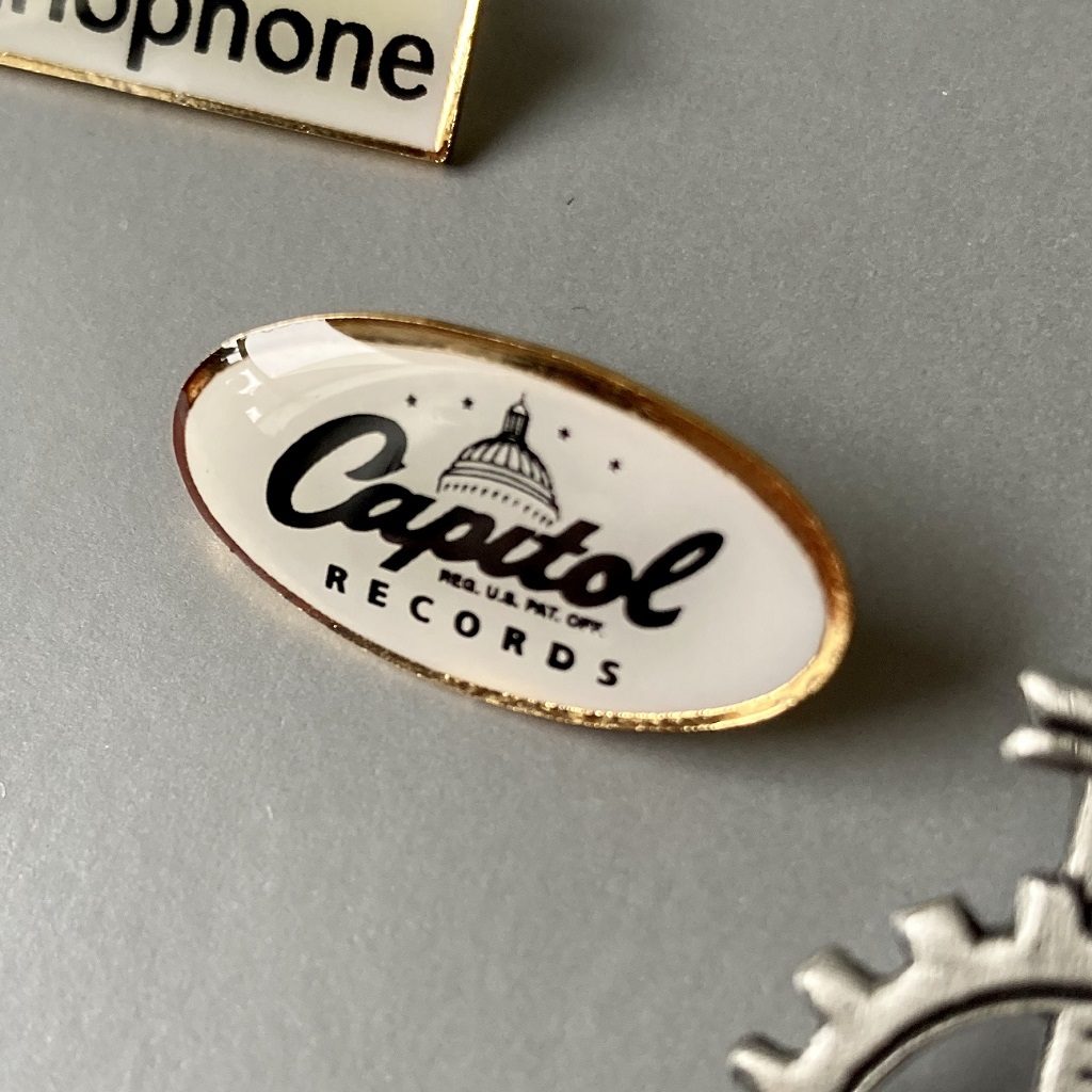 Capitol Records button badge