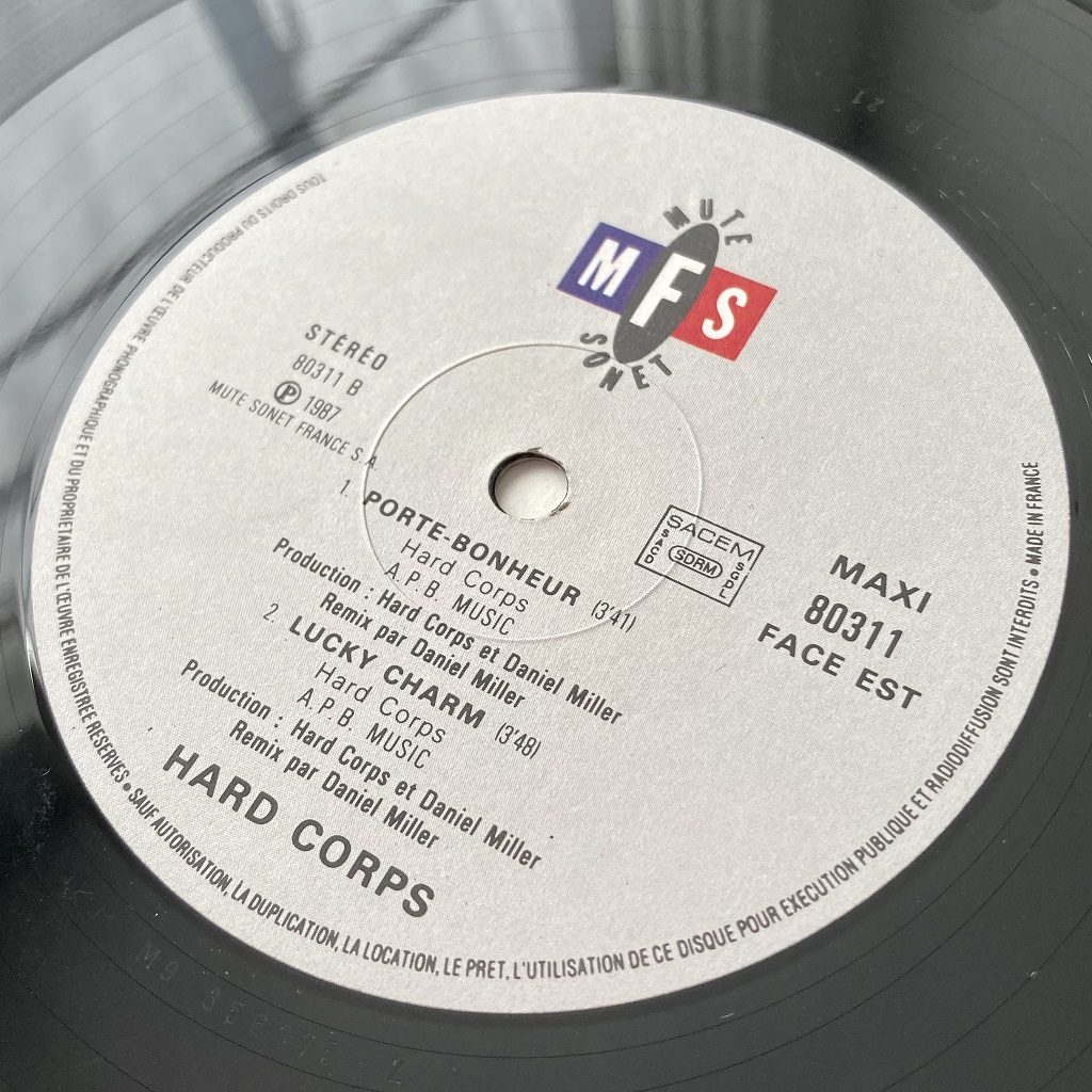 Hard Corps - Porte-Bonheur French 12 inch label Est