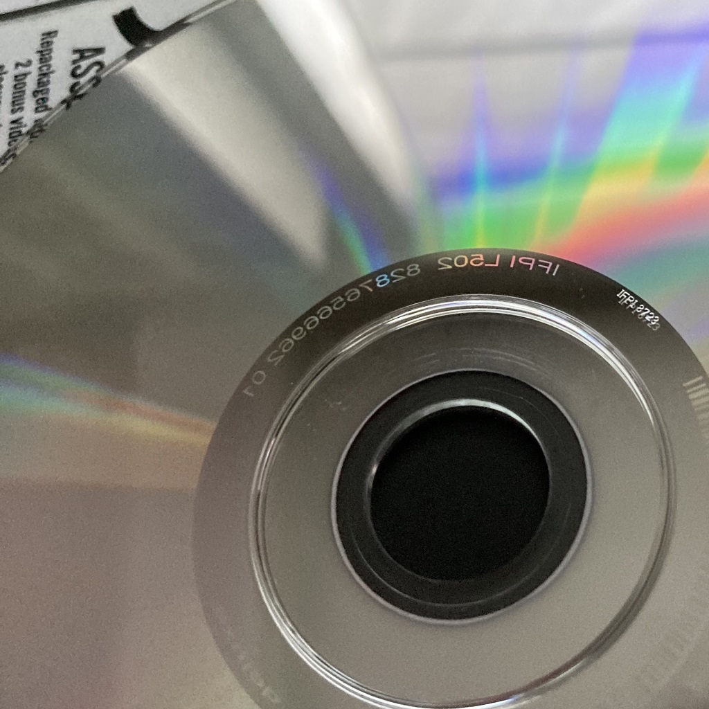 'Assemblage' 2004 remaster first pressing disc numbers close-up