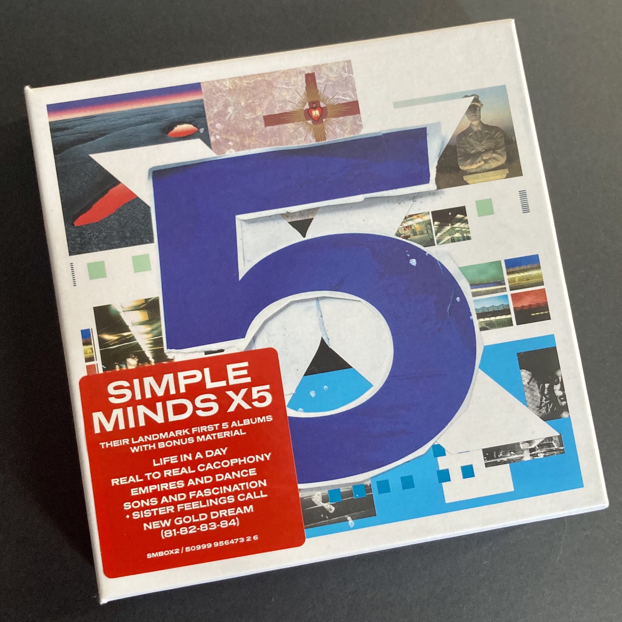 Simple Minds 'X5' CD Box Set edition - box front