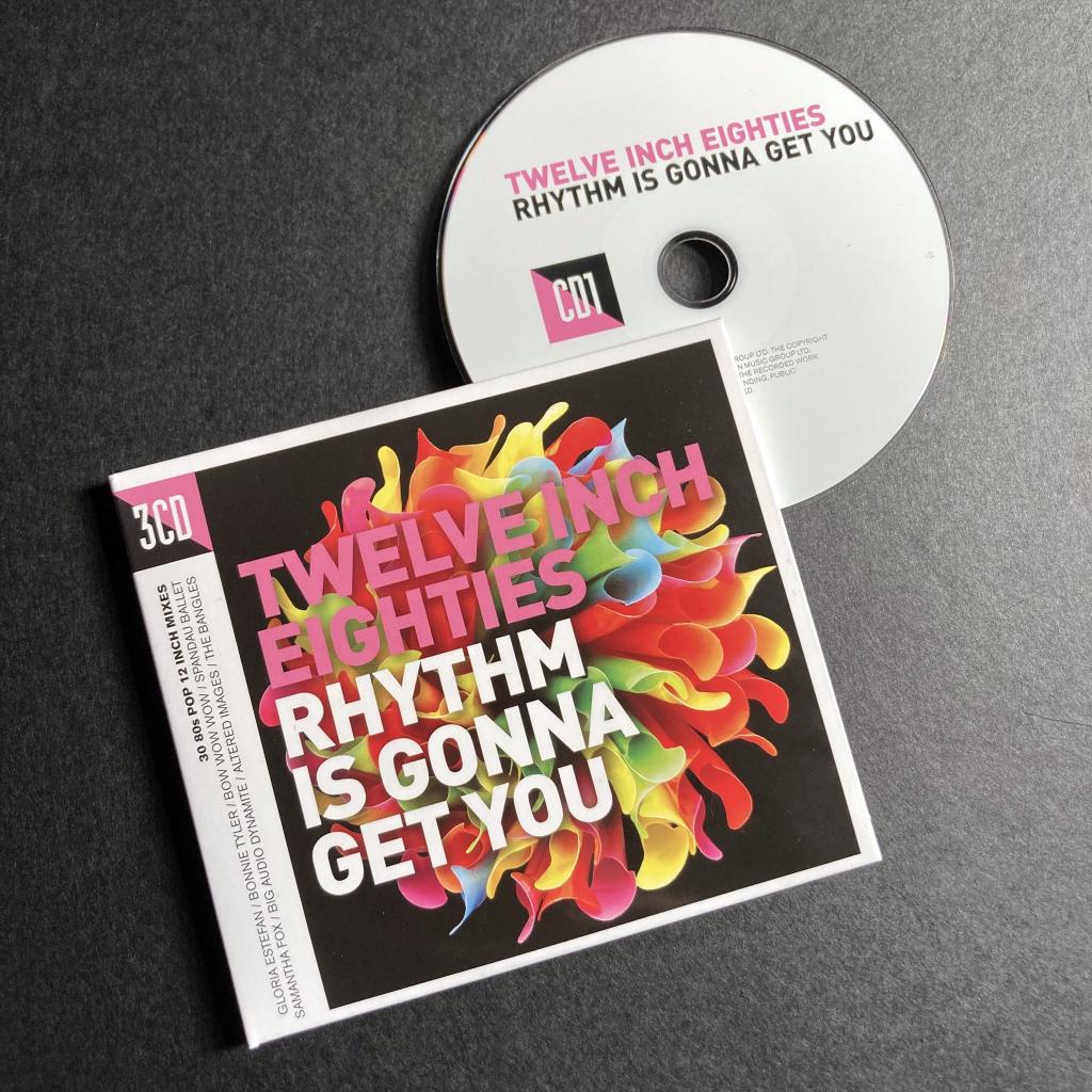 Twelve Inch Eighties (Rhythm Is Gonna Get You) compilation CD front cover and disc 1