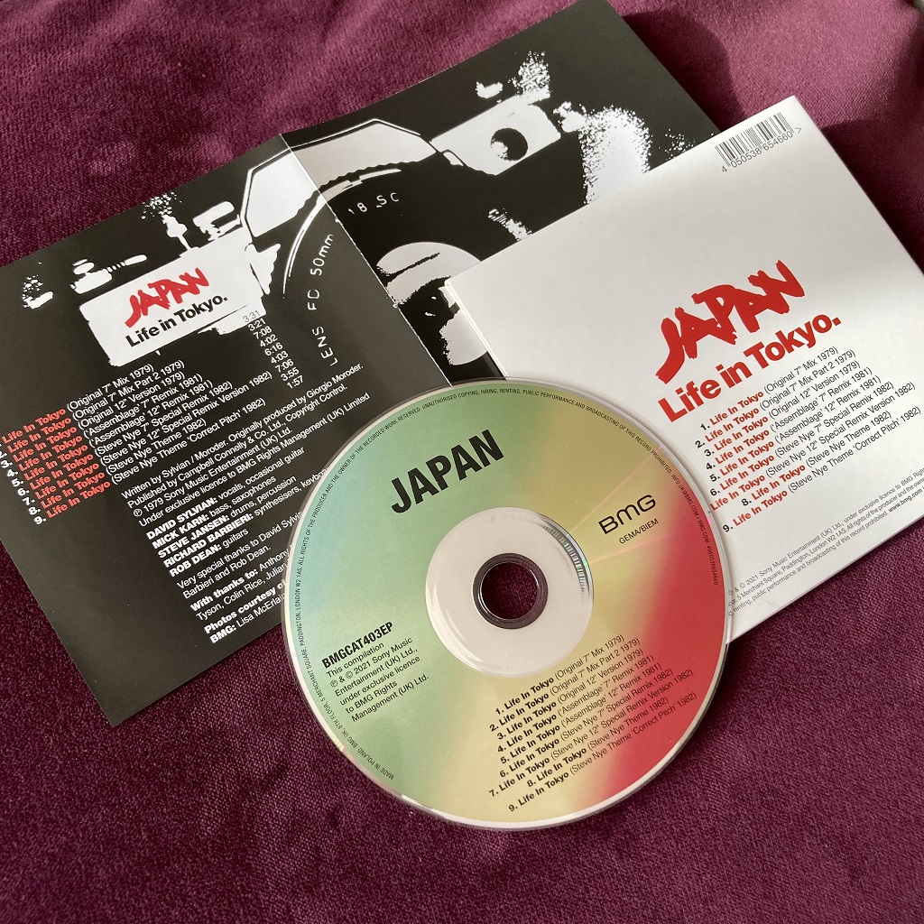 Japan 'Life In Tokyo' CD EP 2021 rear cover and insert spread