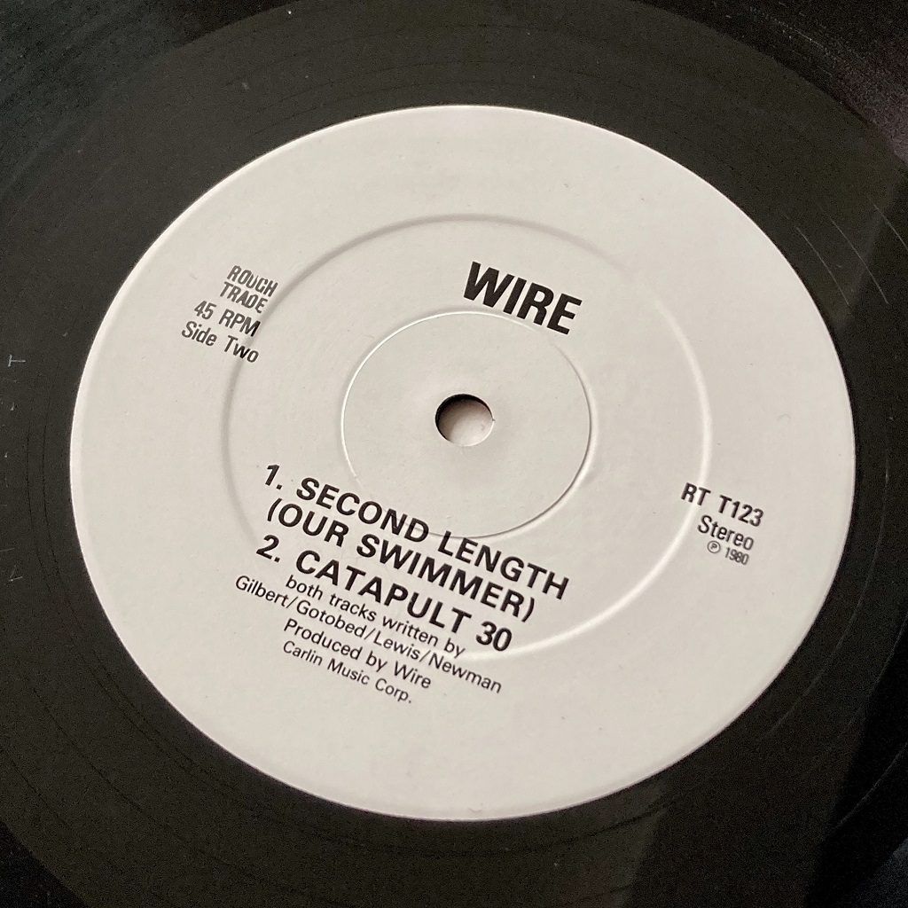 Wire - 'Crazy About Love' 1983 UK 12" label side B