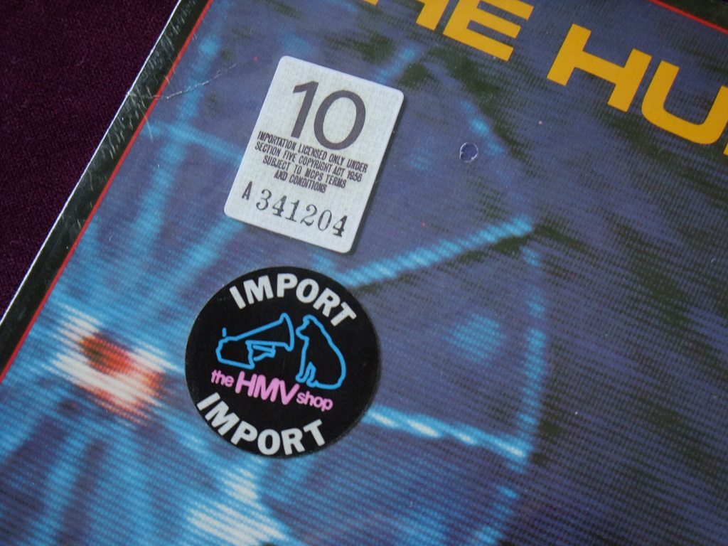 The Human League - 'Travelogue' Canadian LP - HMV import stickers