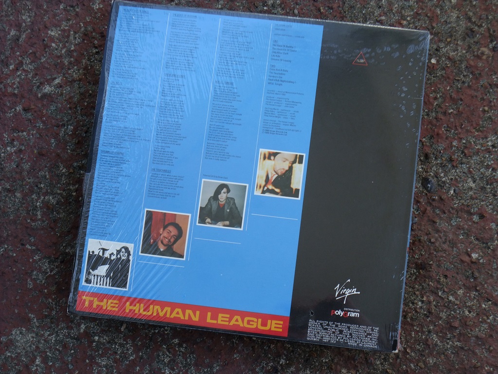 The Human League - 'Travelogue' Canadian LP rear cover