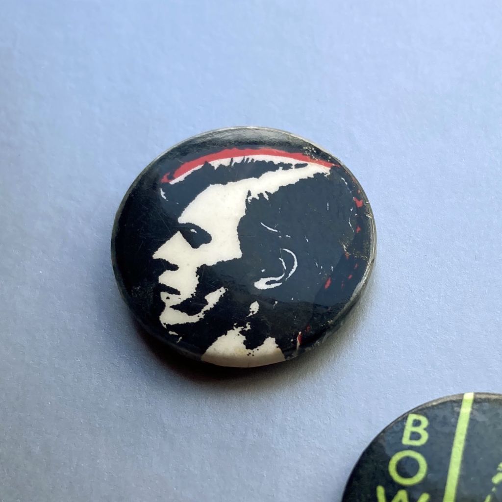 David Bowie button badge - profile shot