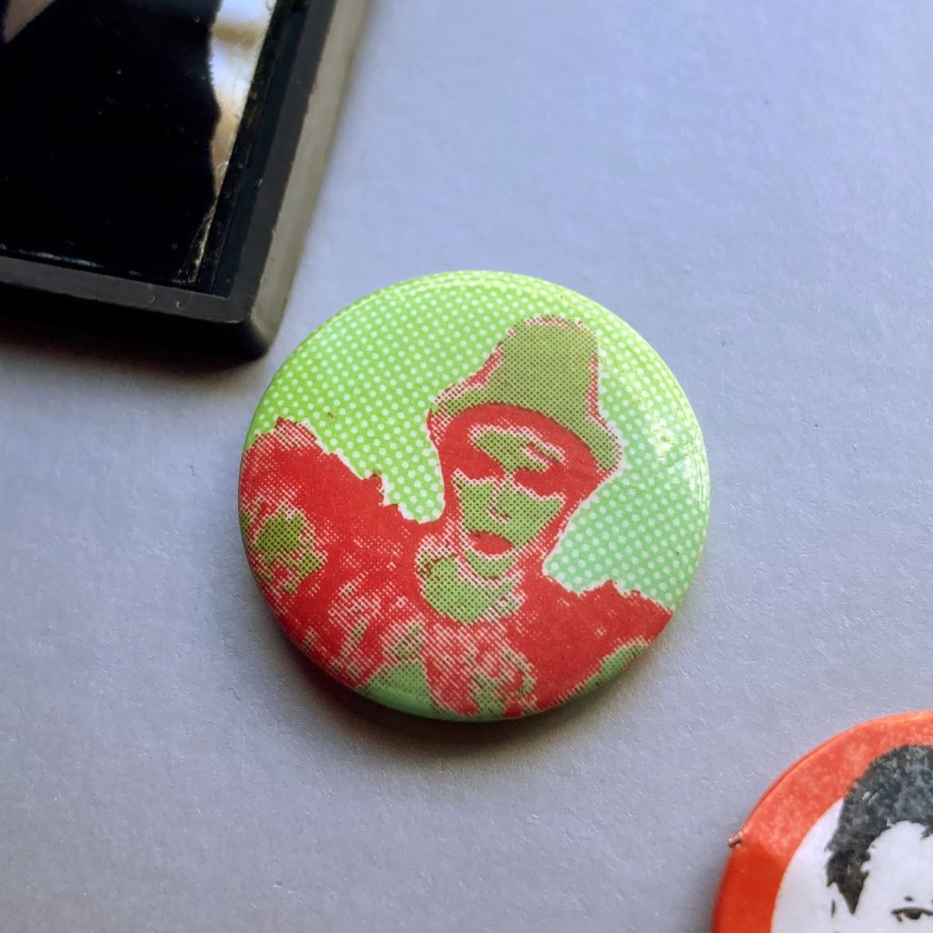 David Bowie button badge - 'Ashes To Ashes' era design