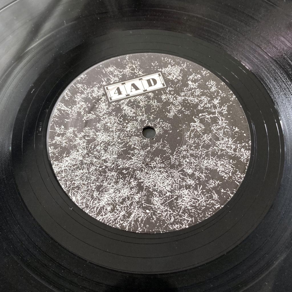 Bauhaus - '4AD' UK Mini-Album label design side 1