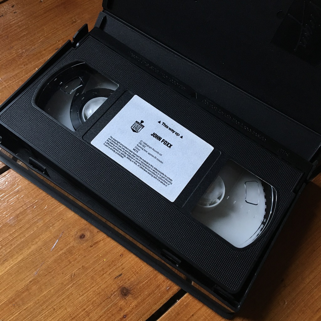 John Foxx 1989 UK VHS video EP - cassette / label