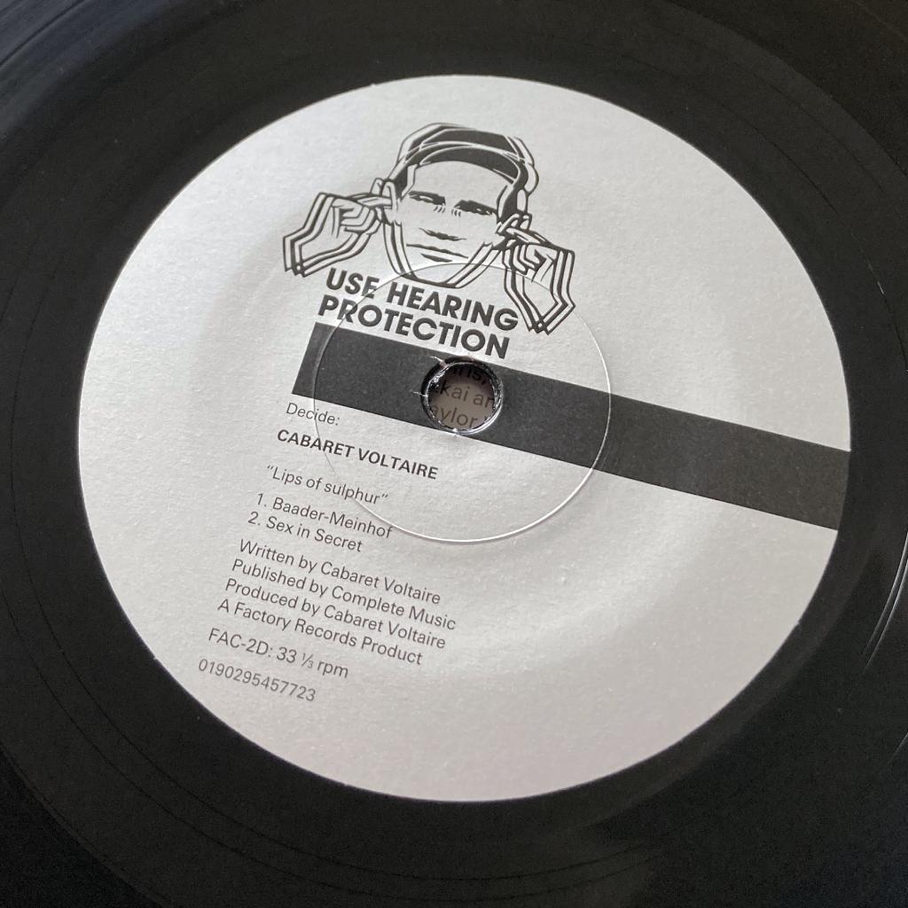 'A Factory Sample' EP 2019 recreation - label side D