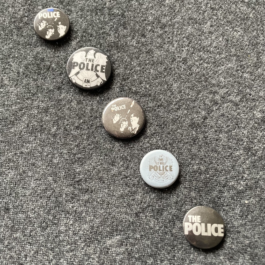 The Police - button badge selection A