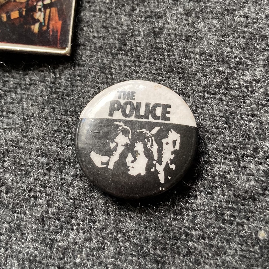 The Police - 'Regatta de Blanc' black and white button badge design