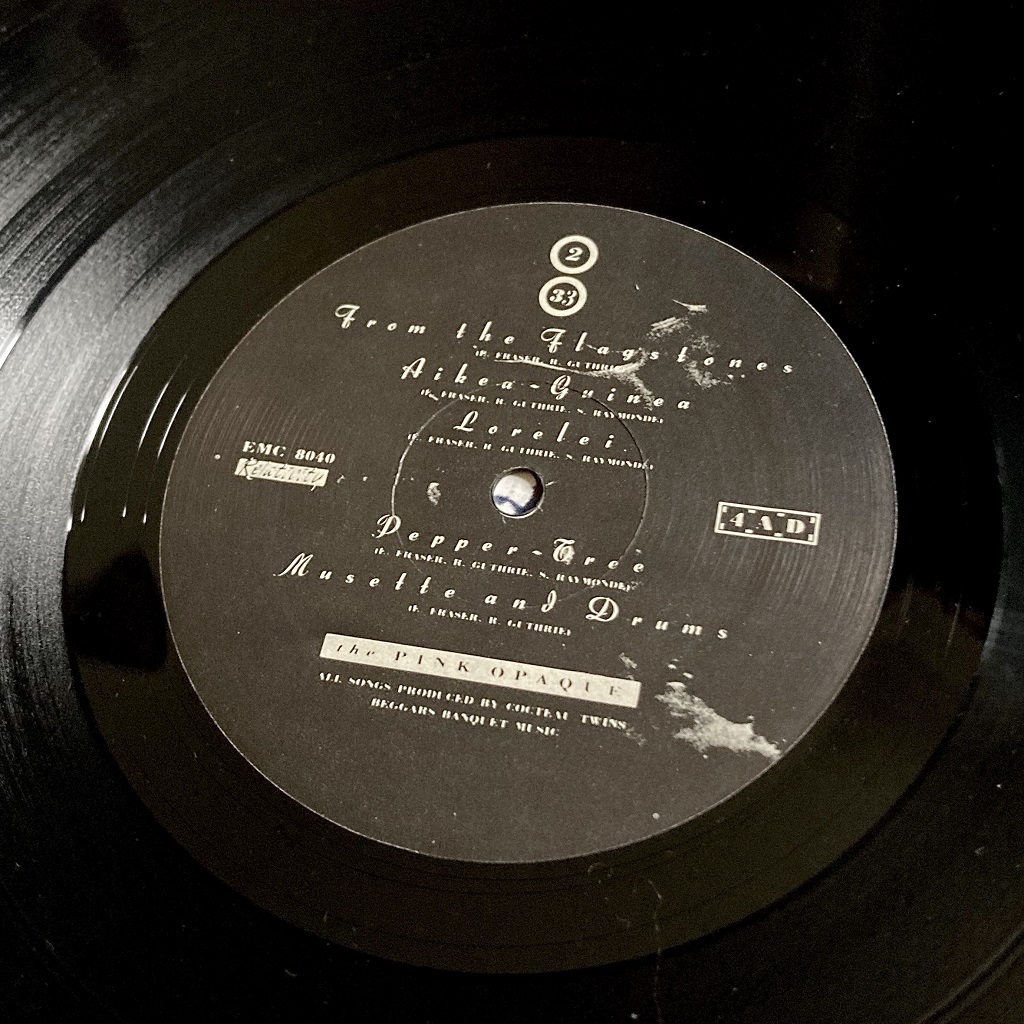 Cocteau Twins - The Pink Opaque US LP - label side 2