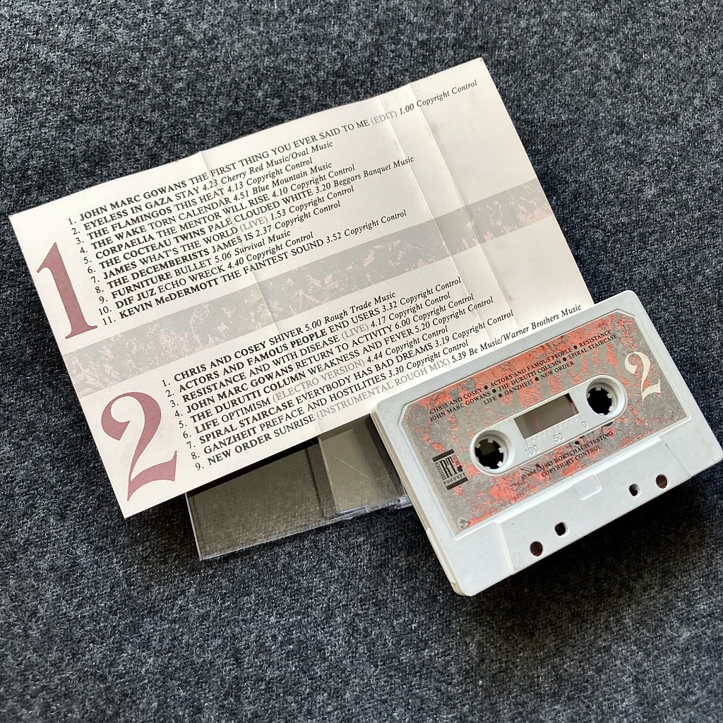 'Discreet Campaigns' cassette - inlay card tracklisting