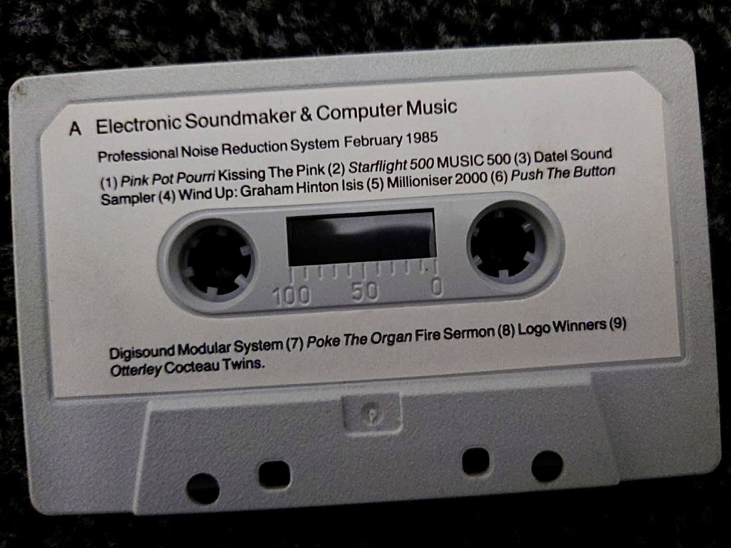 Electronic Soundmaker and Computer Music February 1985 magazine - compilation cassette - side A