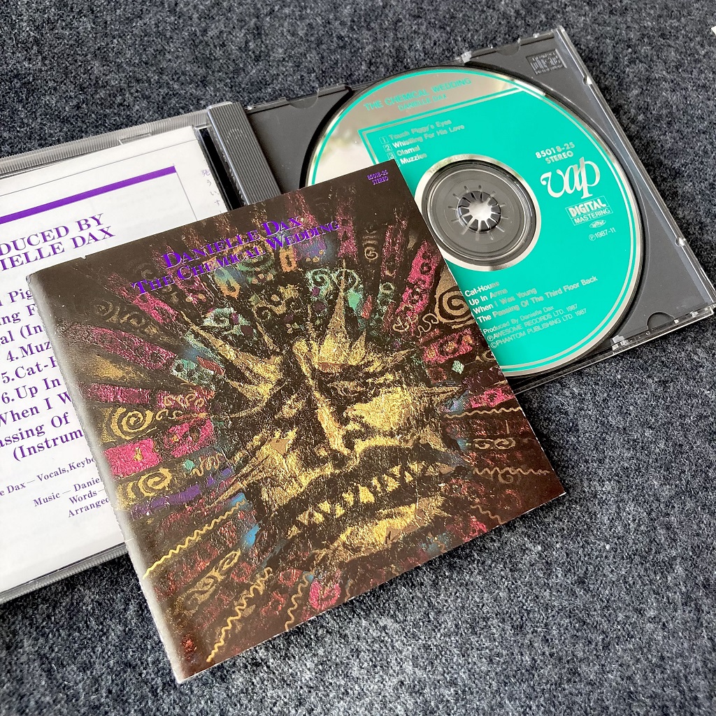 Danielle Dax - 'The Chemical Wedding' Japanese CD - front cover design and disc label with folded insert in jewel case