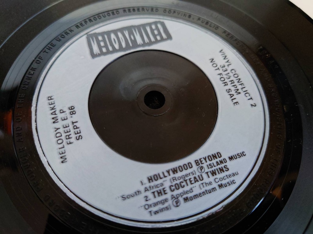 1986 Melody Maker 'Vinyl Conflict 2' 7" EP label side 1