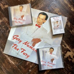 Gary Numan - ‘The Fury’ various formats/releases front cover designs- Numa LP, Numa CD (standard version), Numan cassette (standard version), Numa CD extended mixes.