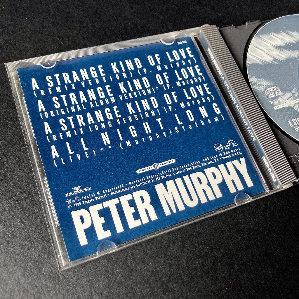 Peter Murphy - A Strange Kind Of Love US promo insert rear design