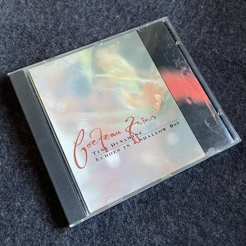Cocteau Twins 'Tiny Dynamine / Echoes In A Shallow Bay' UK CD front cover design